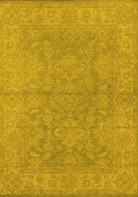 Oriental Yellow Industrial Rug, urb1682yw