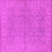 Square Oriental Pink Industrial Rug, urb1682pnk