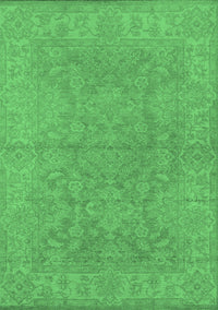 Oriental Emerald Green Industrial Rug, urb1682emgrn