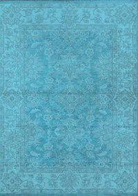 Oriental Light Blue Industrial Rug, urb1682lblu