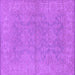 Square Oriental Purple Industrial Rug, urb1682pur