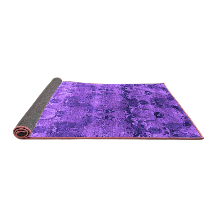 Sideview of Oriental Purple Industrial Rug, urb1683pur