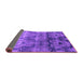 Sideview of Oriental Purple Industrial Rug, urb1683pur