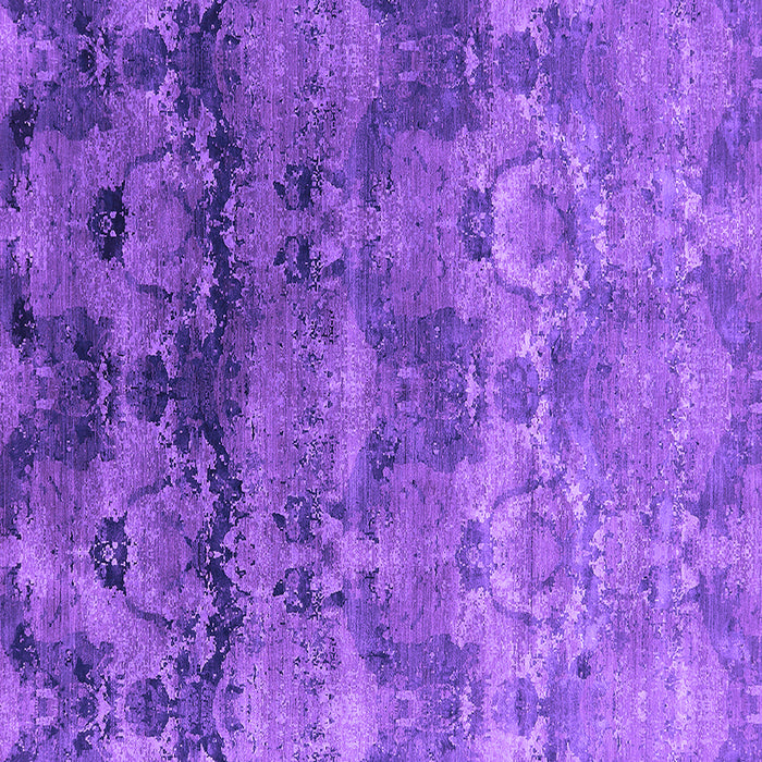 Square Machine Washable Oriental Purple Industrial Area Rugs, wshurb1683pur