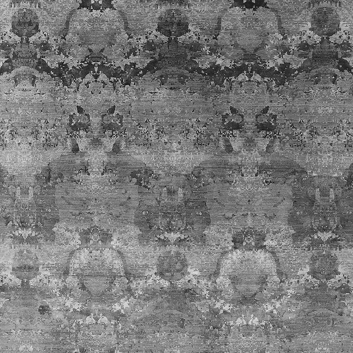 Machine Washable Oriental Gray Industrial Rug, wshurb1683gry