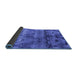 Sideview of Oriental Blue Industrial Rug, urb1683blu