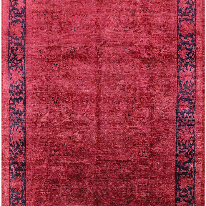 Machine Washable Industrial Modern Bright Maroon Red Rug, wshurb1684