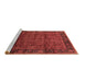 Sideview of Machine Washable Oriental Brown Industrial Rug, wshurb1684brn