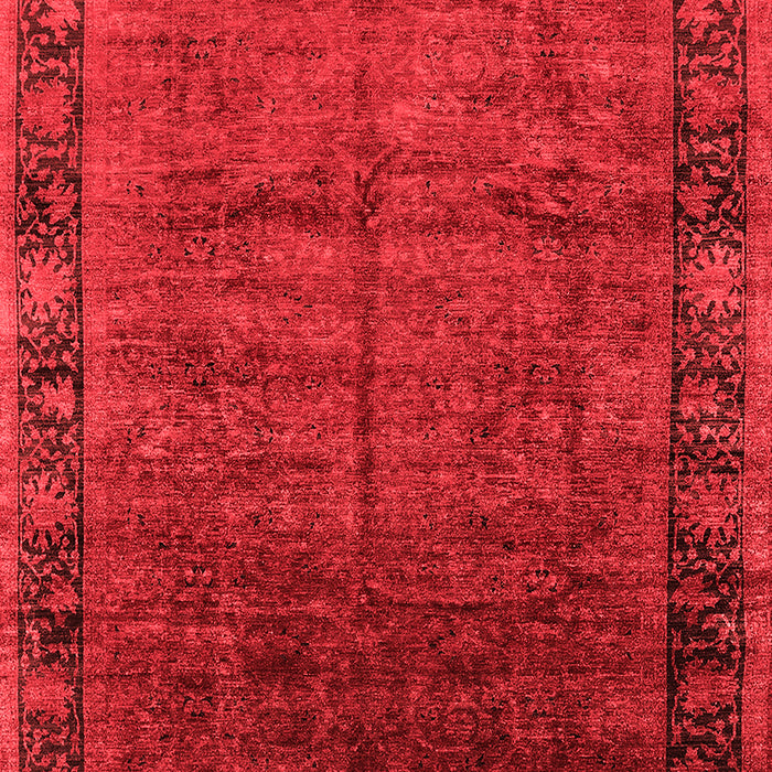 Machine Washable Oriental Red Industrial Rug, wshurb1684red