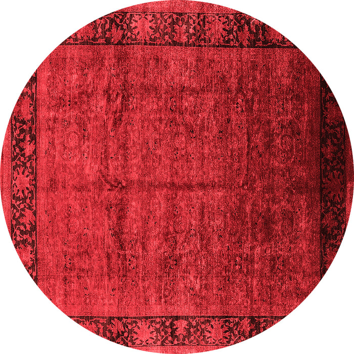 Machine Washable Oriental Red Industrial Rug, wshurb1684red