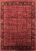 Machine Washable Oriental Brown Industrial Rug, wshurb1684brn