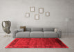 Industrial Red Washable Rugs