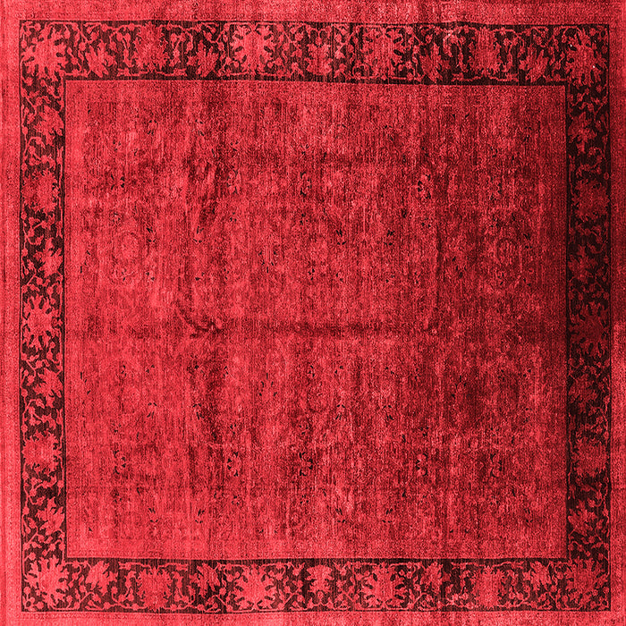 Machine Washable Oriental Red Industrial Rug, wshurb1684red
