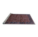 Sideview of Machine Washable Oriental Light Blue Industrial Rug, wshurb1684lblu