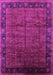 Machine Washable Oriental Purple Industrial Area Rugs, wshurb1684pur