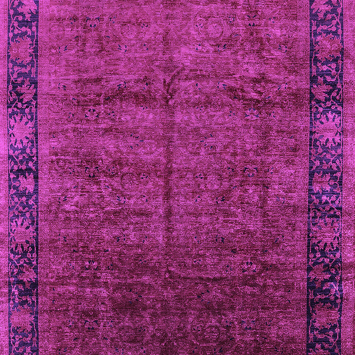 Machine Washable Oriental Purple Industrial Area Rugs, wshurb1684pur