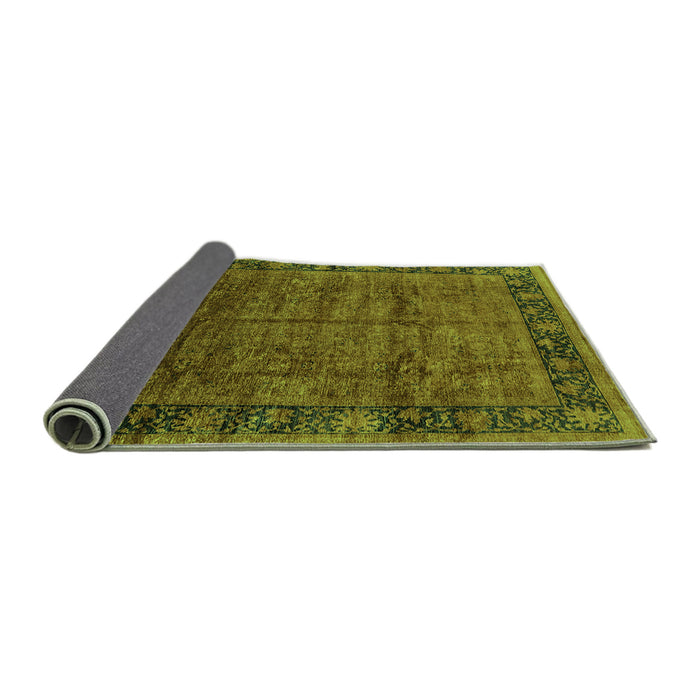 Sideview of Oriental Green Industrial Rug, urb1684grn