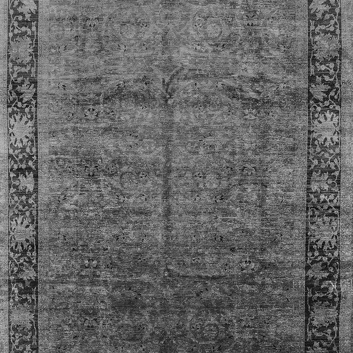 Machine Washable Oriental Gray Industrial Rug, wshurb1684gry