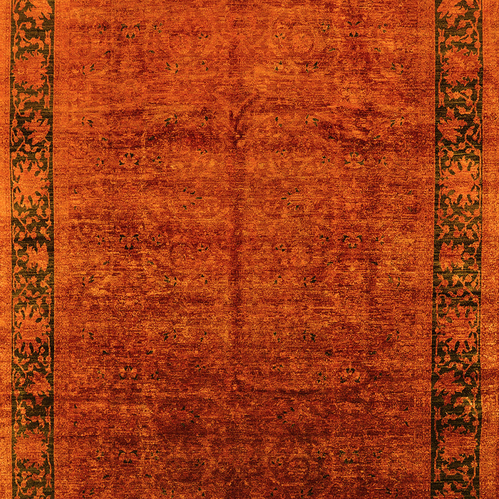 Oriental Yellow Industrial Rug, urb1684yw