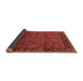 Sideview of Oriental Brown Industrial Rug, urb1684brn