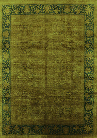 Oriental Green Industrial Rug, urb1684grn