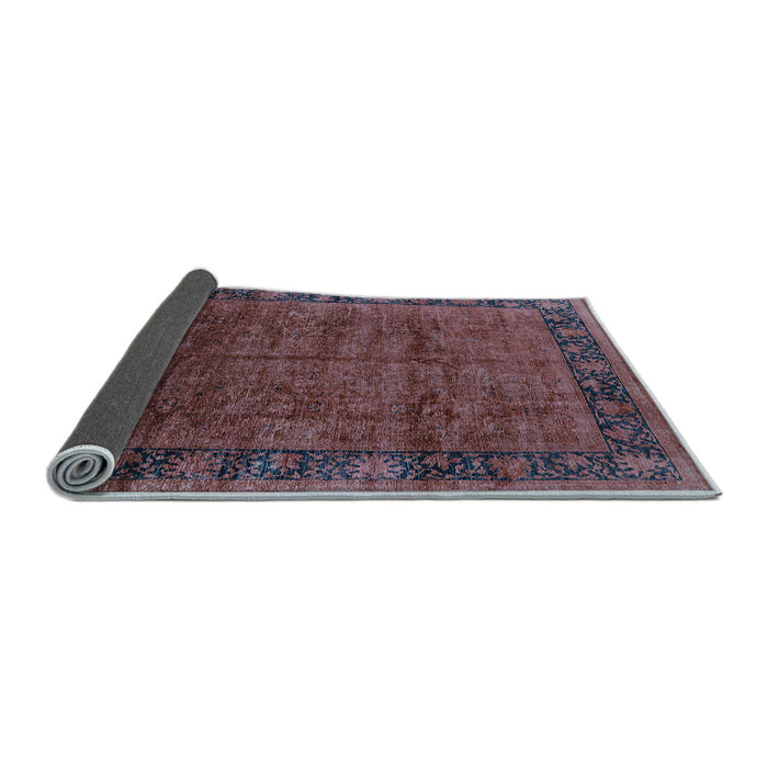 Sideview of Oriental Light Blue Industrial Rug, urb1684lblu