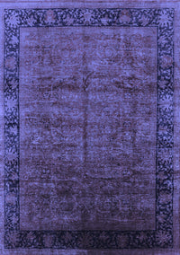 Oriental Blue Industrial Rug, urb1684blu