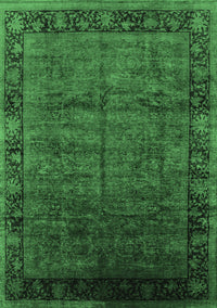 Oriental Emerald Green Industrial Rug, urb1684emgrn