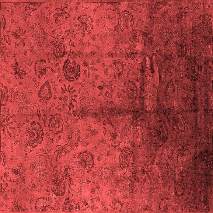 Machine Washable Oriental Red Industrial Rug, wshurb1685red