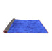 Sideview of Oriental Purple Industrial Rug, urb1685pur