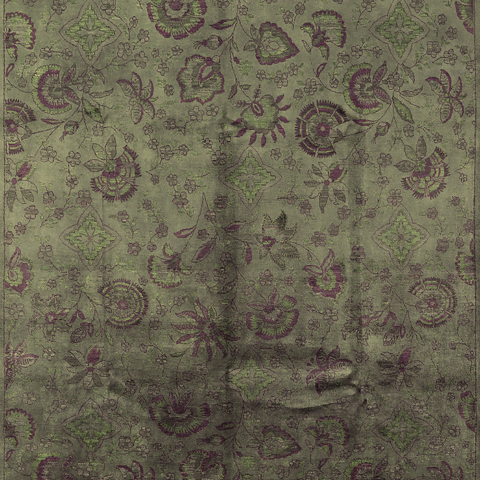 Machine Washable Oriental Brown Industrial Rug, wshurb1685brn