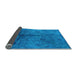 Sideview of Oriental Light Blue Industrial Rug, urb1685lblu