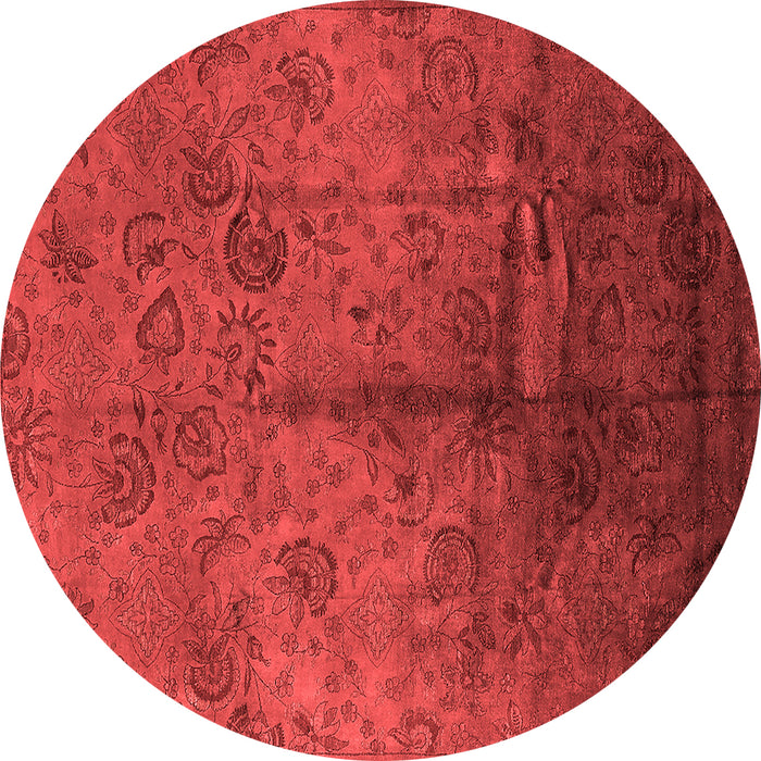 Machine Washable Oriental Red Industrial Rug, wshurb1685red