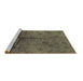 Sideview of Machine Washable Oriental Brown Industrial Rug, wshurb1685brn