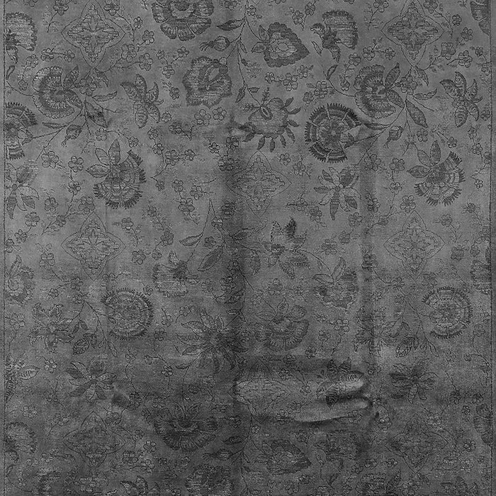 Machine Washable Oriental Gray Industrial Rug, wshurb1685gry
