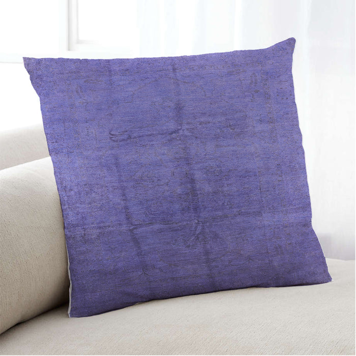 Lifestyle Image of Mid-Century Modern Urban Square Medium Slate Blue Throw Pillow, 18 inch by 18 inch, pwurb1686