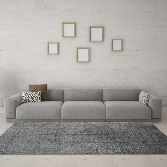 Machine Washable Oriental Gray Industrial Rug in a Living Room,, wshurb1686gry