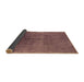 Sideview of Oriental Brown Industrial Rug, urb1686brn