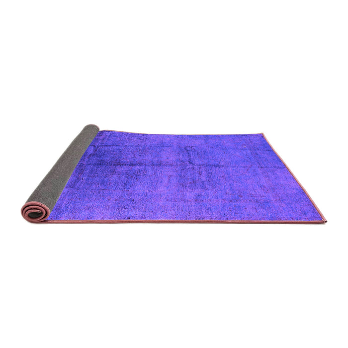 Sideview of Oriental Purple Industrial Rug, urb1686pur