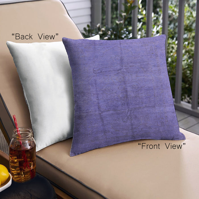 Front View of Mid-Century Modern Urban Square Medium Slate Blue Throw Pillow, 18 inch by 18 inch, pwurb1686
