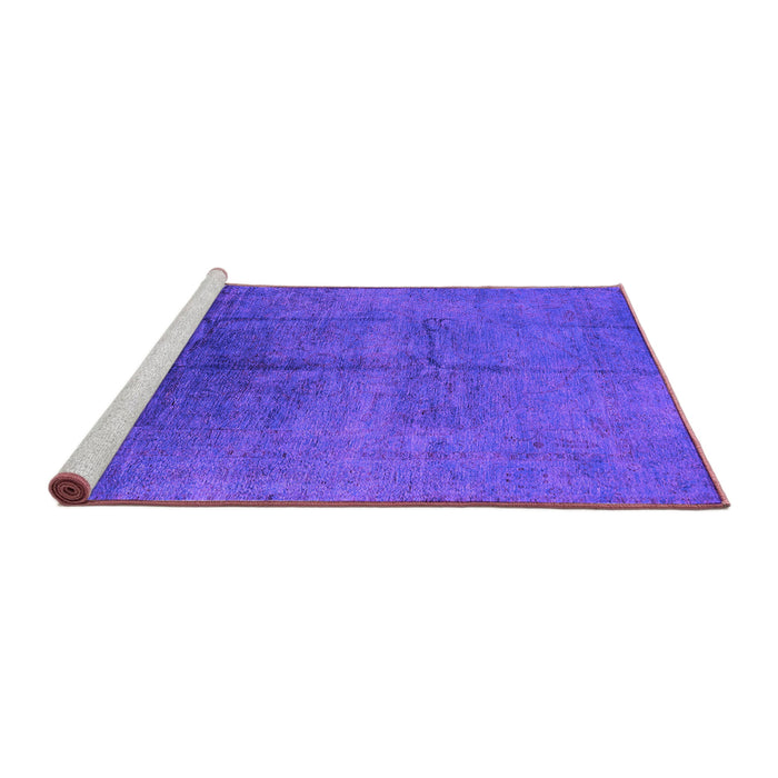 Sideview of Machine Washable Oriental Purple Industrial Area Rugs, wshurb1686pur