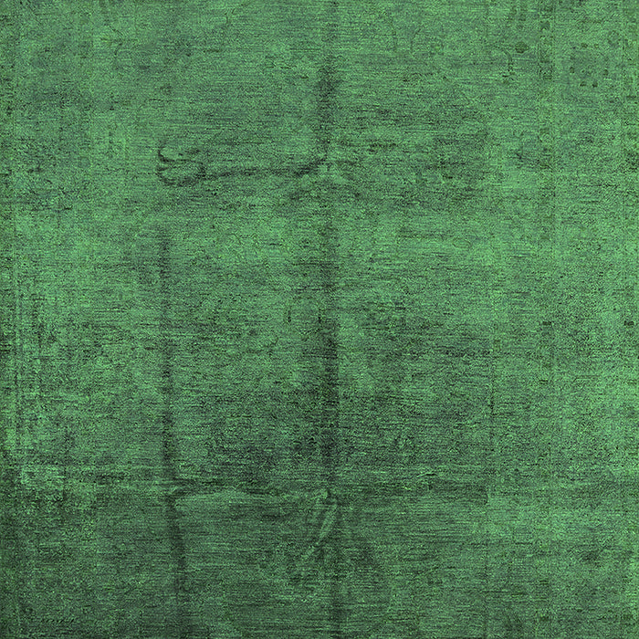 Machine Washable Oriental Green Industrial Area Rugs, wshurb1686grn