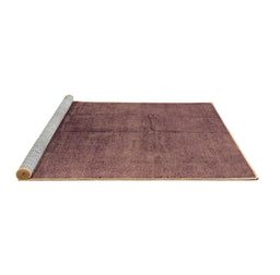 Sideview of Machine Washable Oriental Brown Industrial Rug, wshurb1686brn