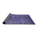 Sideview of Mid-Century Modern Light Purple Oriental Rug, urb1687