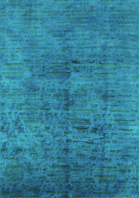 Oriental Turquoise Industrial Rug, urb1687turq