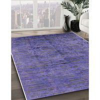 Mid-Century Modern Light Purple Oriental Rug, urb1687