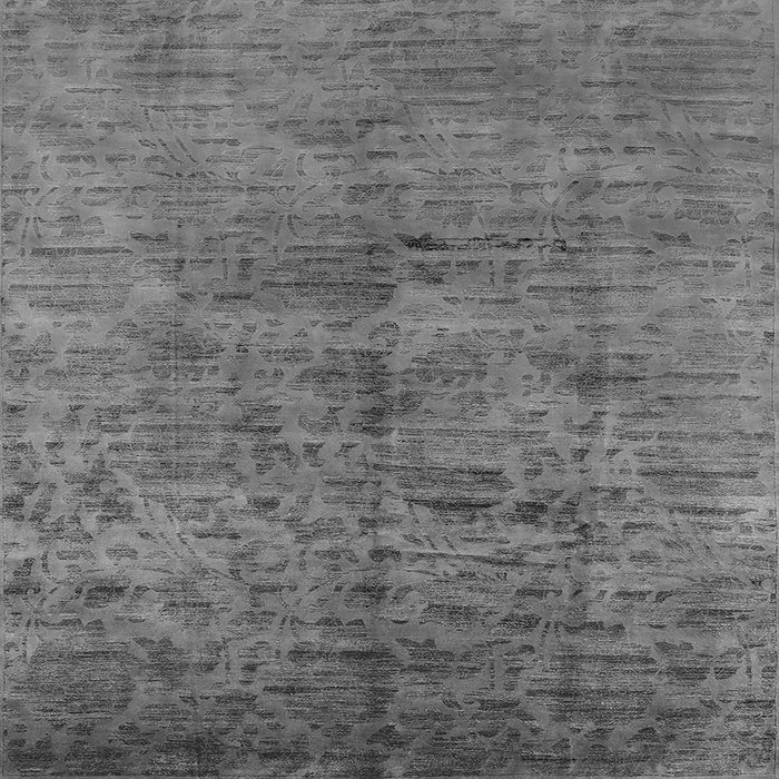 Square Oriental Gray Industrial Rug, urb1687gry