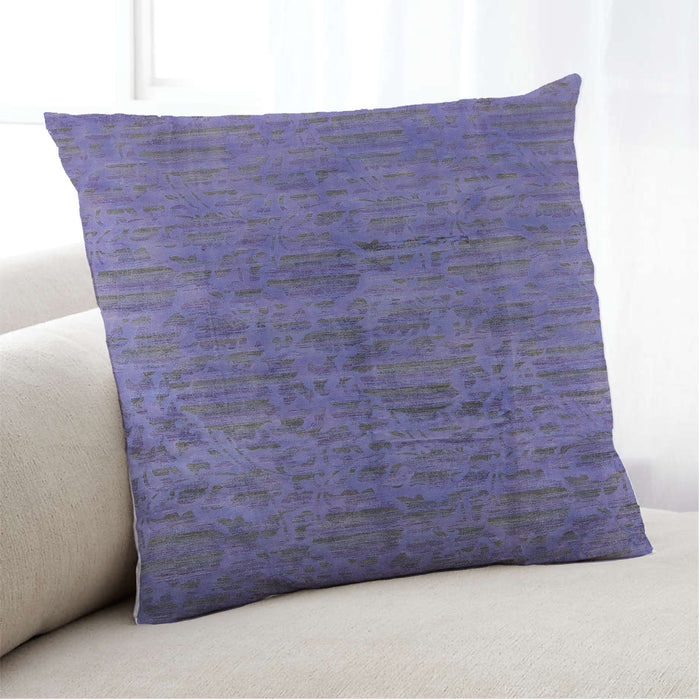 Lifestyle Image of Mid-Century Modern Urban Square Light Purple Throw Pillow, 18 inch by 18 inch, pwurb1687