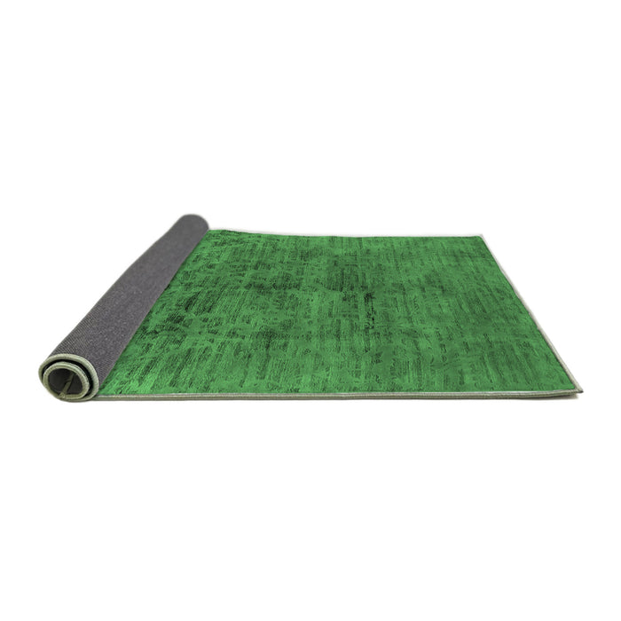 Sideview of Oriental Emerald Green Industrial Rug, urb1687emgrn