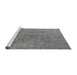 Sideview of Machine Washable Oriental Gray Industrial Rug, wshurb1688gry